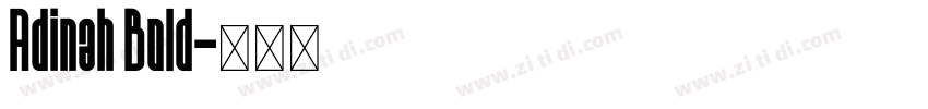 Adinah Bold字体转换